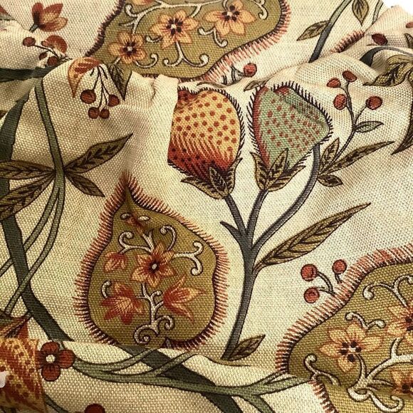 Handmade Fabric Bag Wooden Handle Euc - Picture 4 of 9